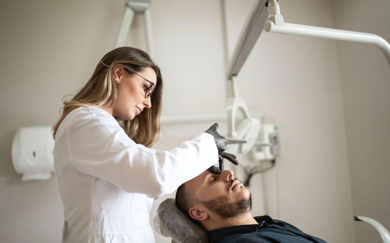 doctor providing care to a patient